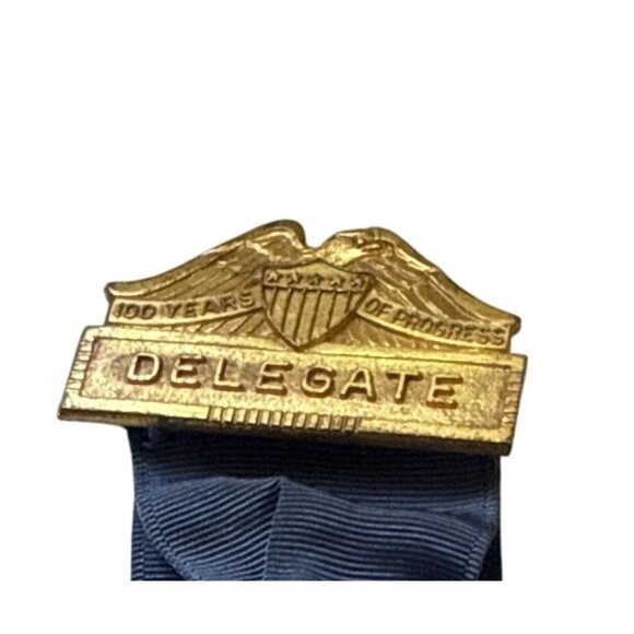 1960 Republican National Convention Delegate Badge Ribbon Chicago Political Memo - Picture 7 of 13